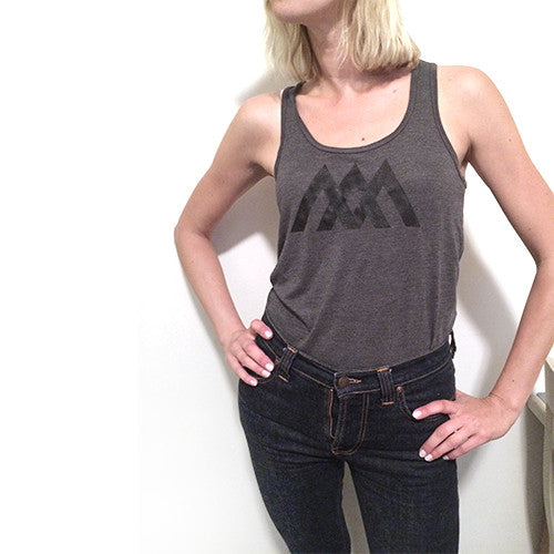 Beach tank (black on heather)